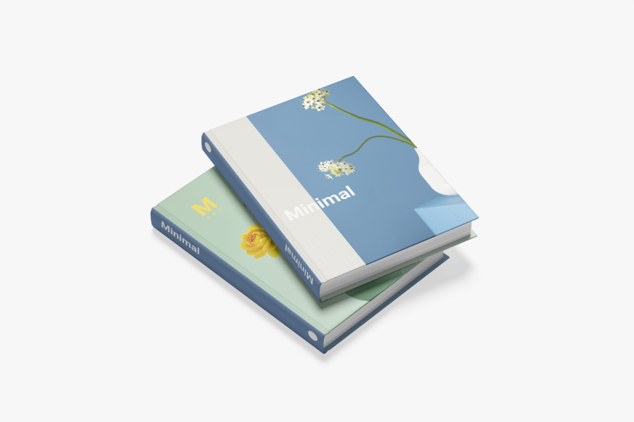 Brochure cartonnée avec dos carré
